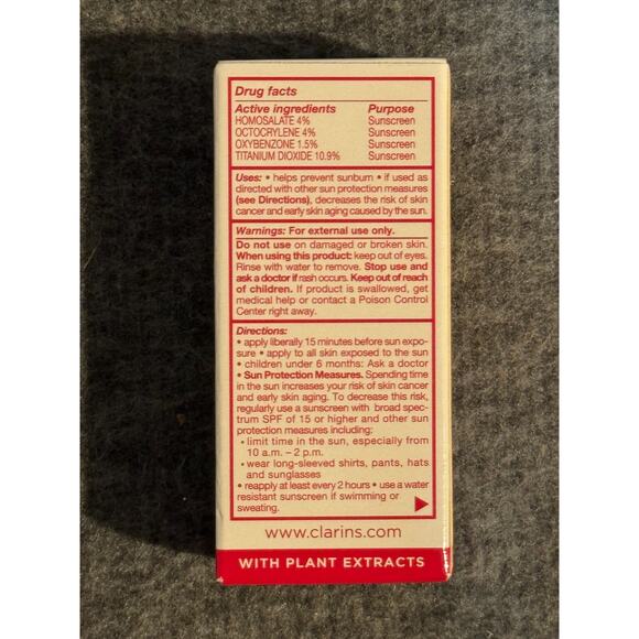 Clarins Paris UV Plus Sunscreen Multi-Protection SPF 50 - Travel Size 3mL 0.1oz - Picture 3 of 4